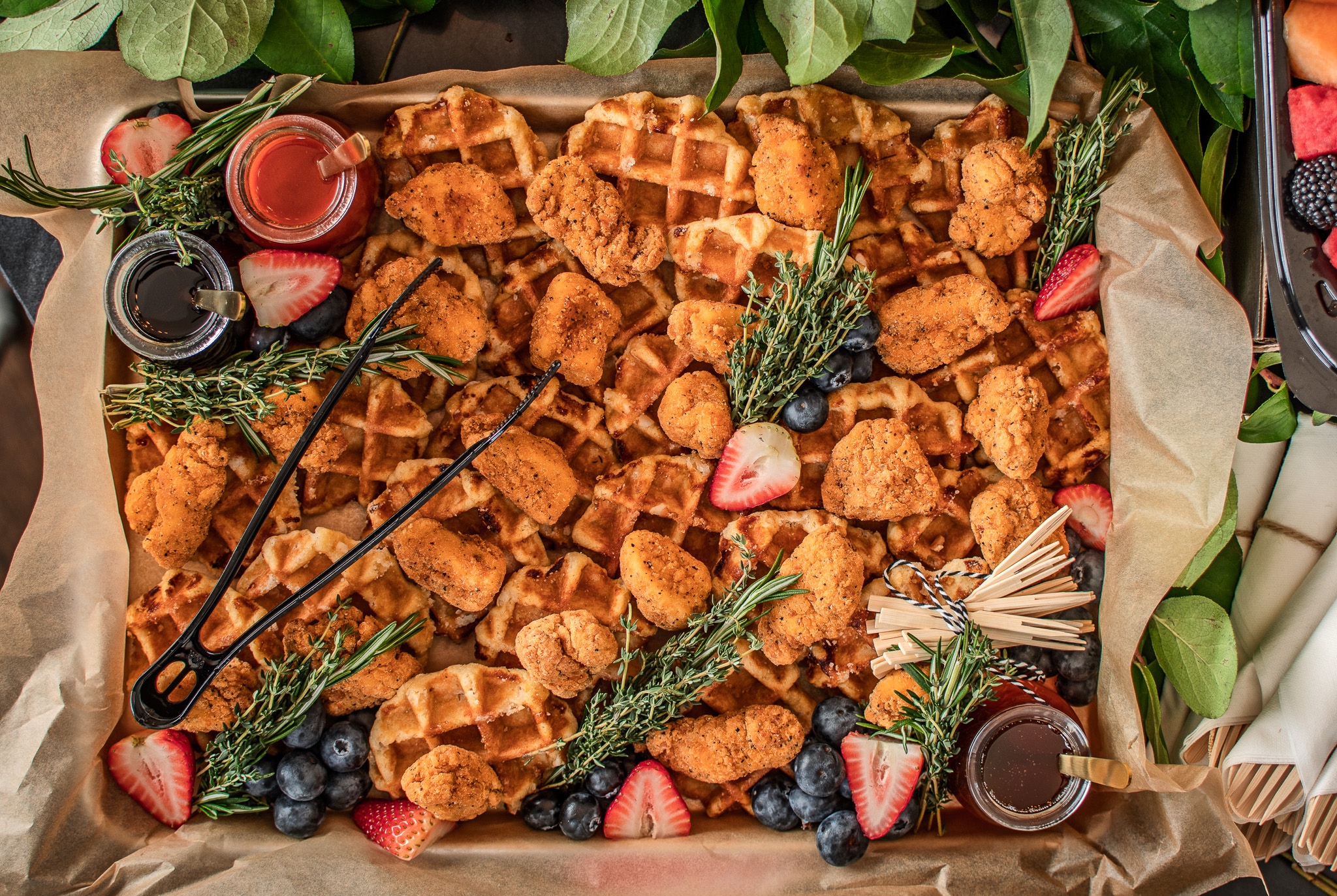 Mini Chicken & Waffle Tray