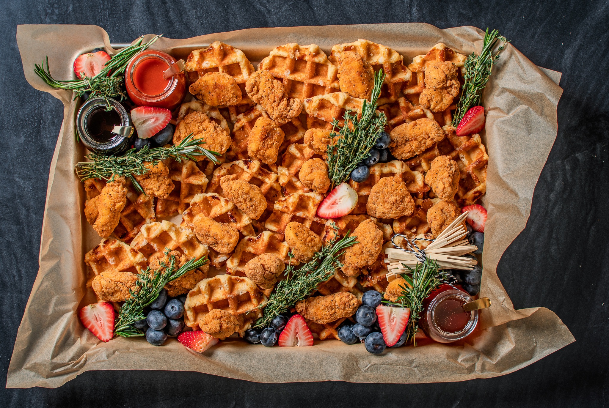 Mini Chicken & Waffle Tray